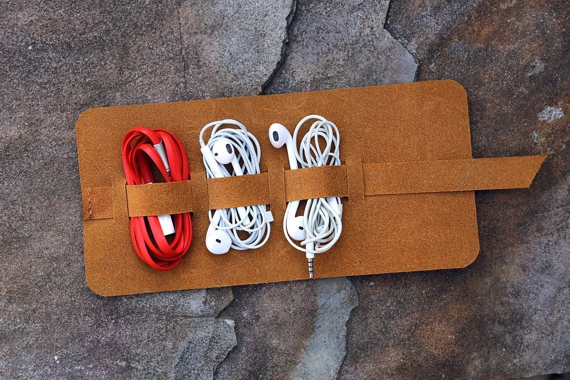  Высококачественный органайзер для кабелей ручной работы регулируемый рулон дорожный футляр