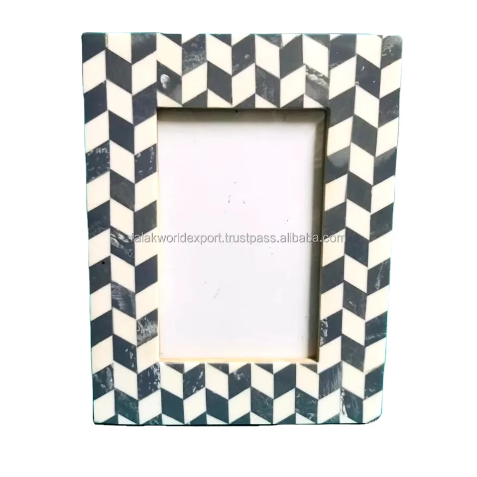 Classic wood And Bone Inlay photo frame premium design and best quality Use living room wall decoration From Falak World Export