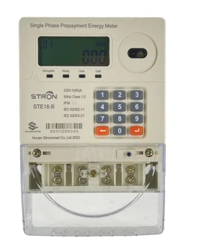 STE18-M Prepaid Dual Source Single Phase Keypad Electricity Meter