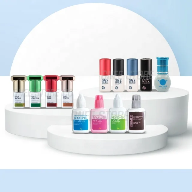 Клей Sky S + 5 мл для наращивания ресниц Корея оригинальный клей Red Cap быстросохнущий стойкий частная этикетка