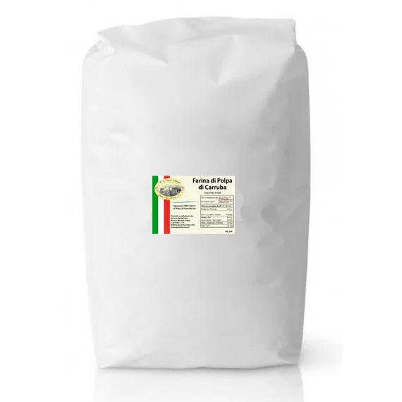 High Quality Made in Italy Carob pulp Flour Gluten Free 25 KG Bag