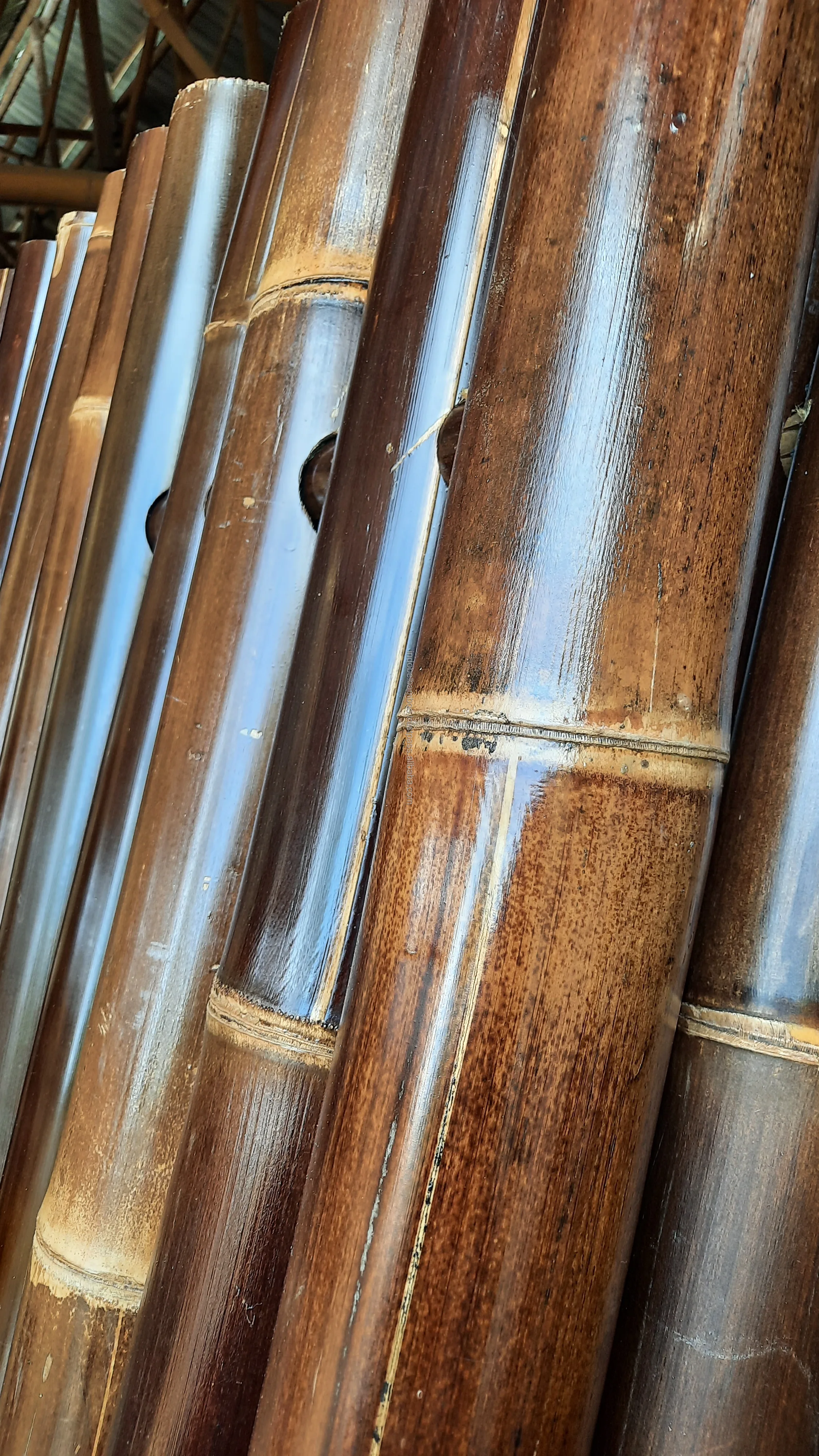 SALE Black Bamboo Fence Full Round High Quality 200x100cm