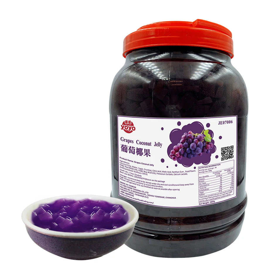 Фруктовое желе с ароматом винограда кокосовое для Пузырькового чая
