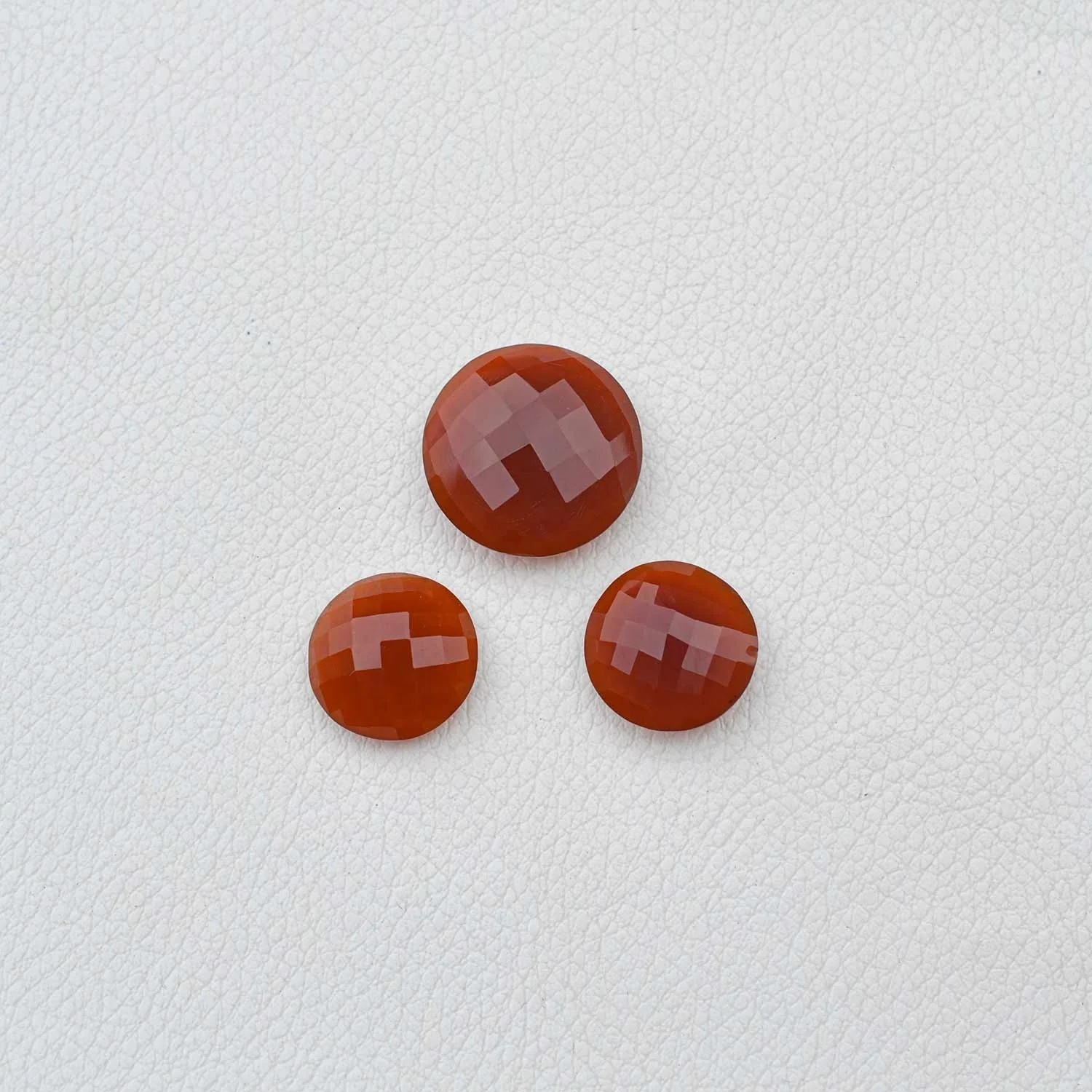 Natural Red Onyx Carved Round Checker Cut Shape Loose Gemstone Carvings Shop Online Gemstone Jewelry Wholesale Factory Price