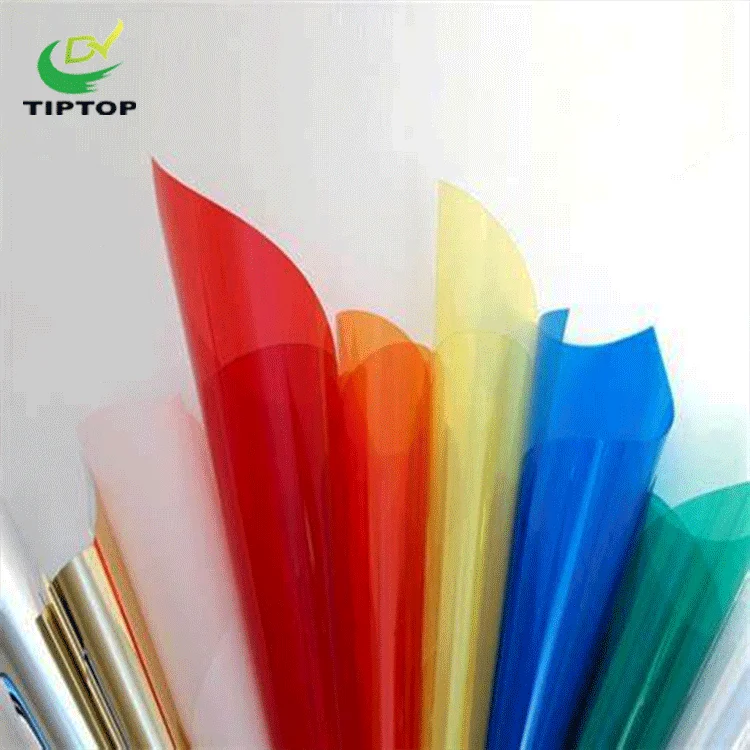 Tiptop Hot sale soft transparent plastic PVC soft film sheet for packing and stationery