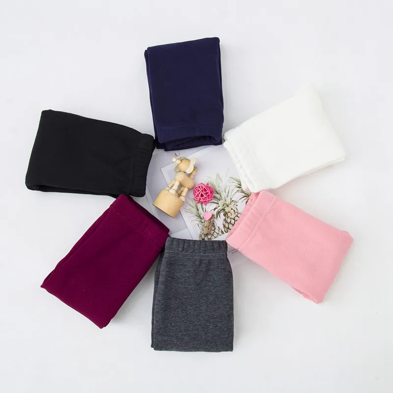 Children Fleece Leggings Skinny Pants Thicken Cotton Kids Girls Winter Soft Warm Velvet Plush Fleece Leggings
