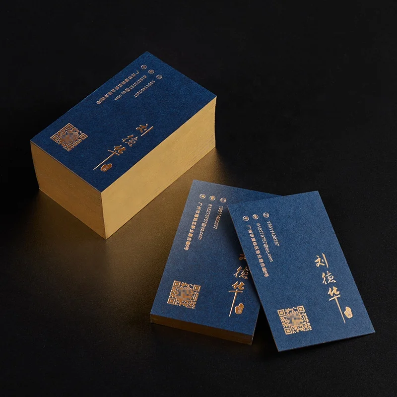 Luxury Embossed Stamping Business Card Printing Thick Custom Art Paper Printing Business name card