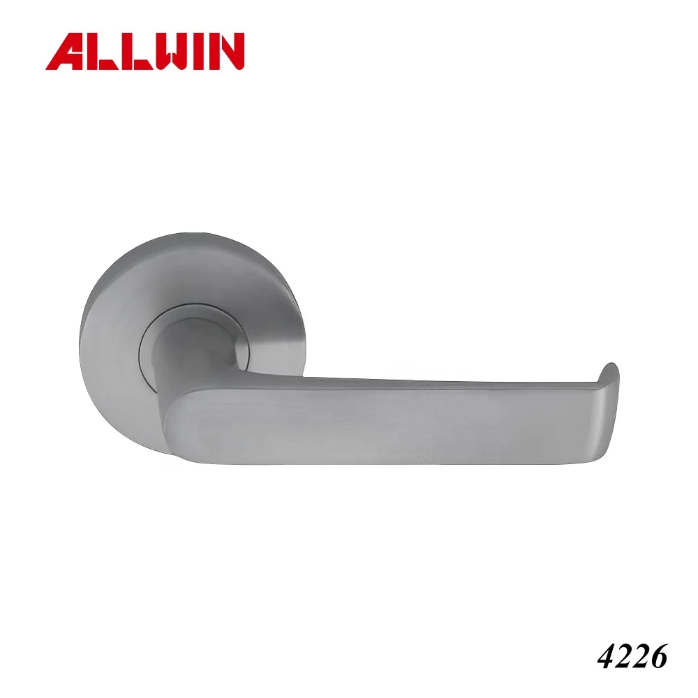 Modern European Design Stainless Steel Hollow Lever Door Handle Satin Finish Wooden Glass Home Office Hotel Apartment Windows