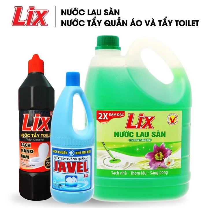 LIX LAUNDRY JAVEL BLEACH - SUPER WHITENING CLOTHES - 500ML 1L 2L
