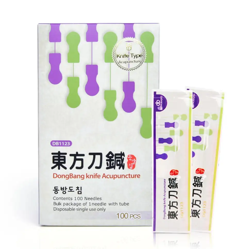 Traditional High Quality Korea Best Price Stainless Steel Handle dongbang Acupuncture Needle Package (100 PCS/BOX)