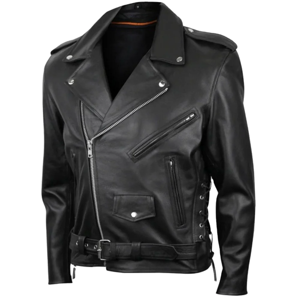 Leather Jacket Men Winter 2021 Stand Collar Casual Long Sleeves Motorbike jacket For Men