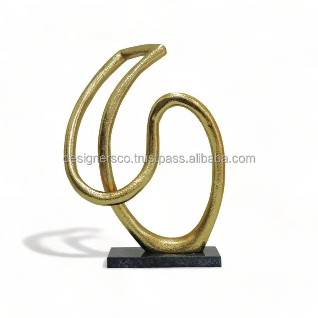Алюминиевые настольные скульптуры в скандинавском стиле декоративные и Предметы золотые украшения для дома центральный элемент