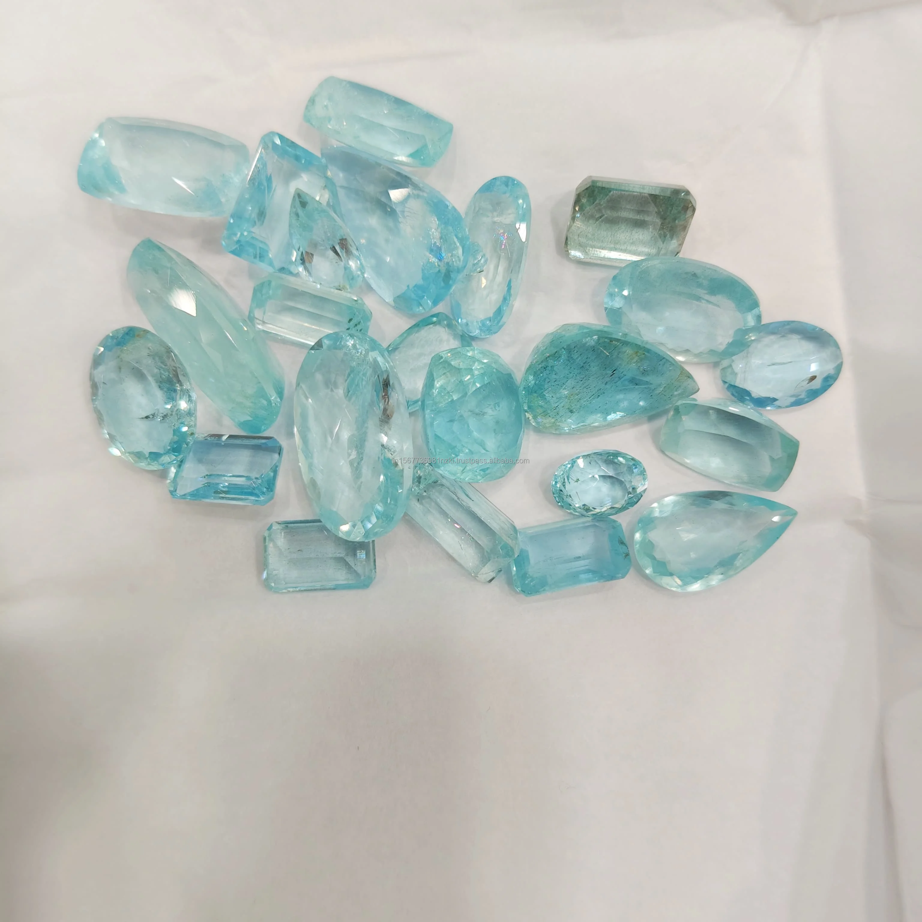 Gorgeous Natural Aquamarine Perfect for Jewelry Wholesale Genuine Natural Brazilian Blue Aquamarine Loose Gemstone Handmade