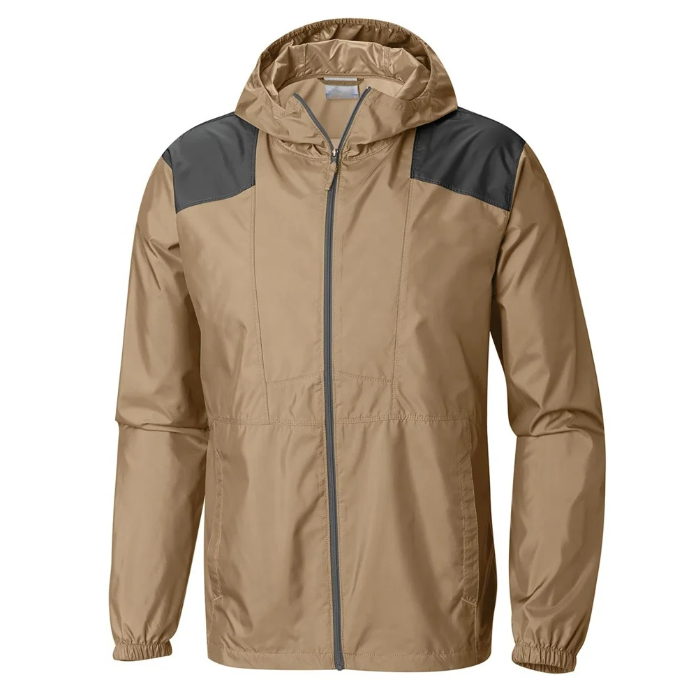 Супер водоотталкивающая отделка Парка мужская Анорак Ветровка Куртки