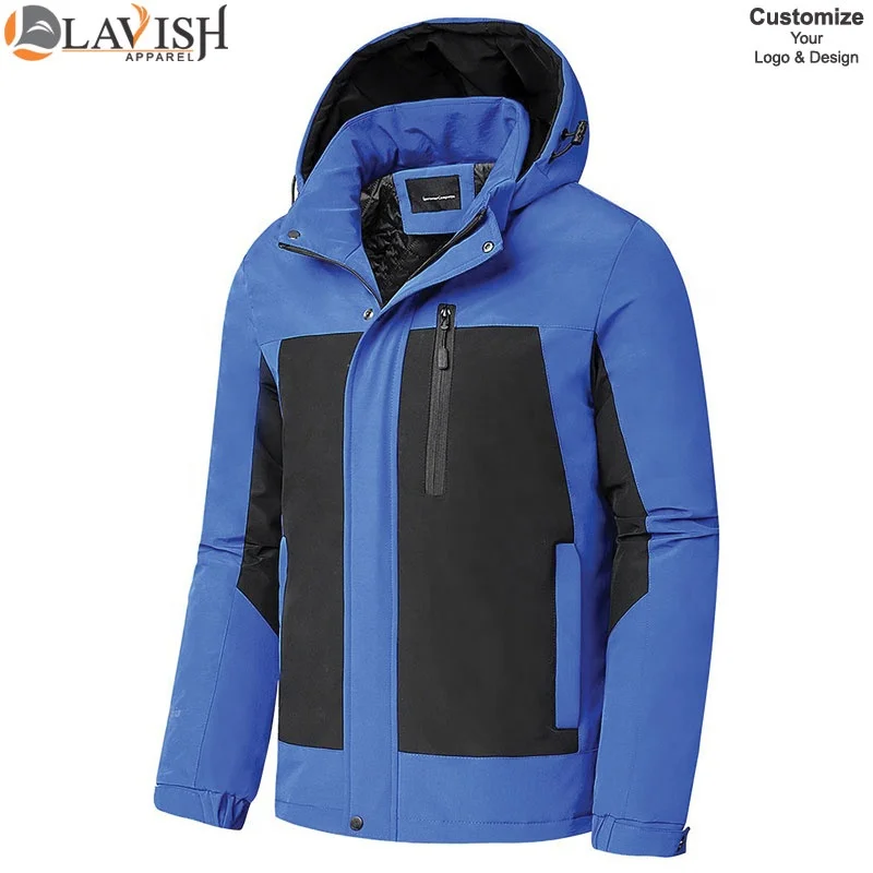 Мужская Теплая Лыжная куртка с капюшоном повседневная Водонепроницаемая уличная Классическая из хлопка 4XL весна-осень 2021