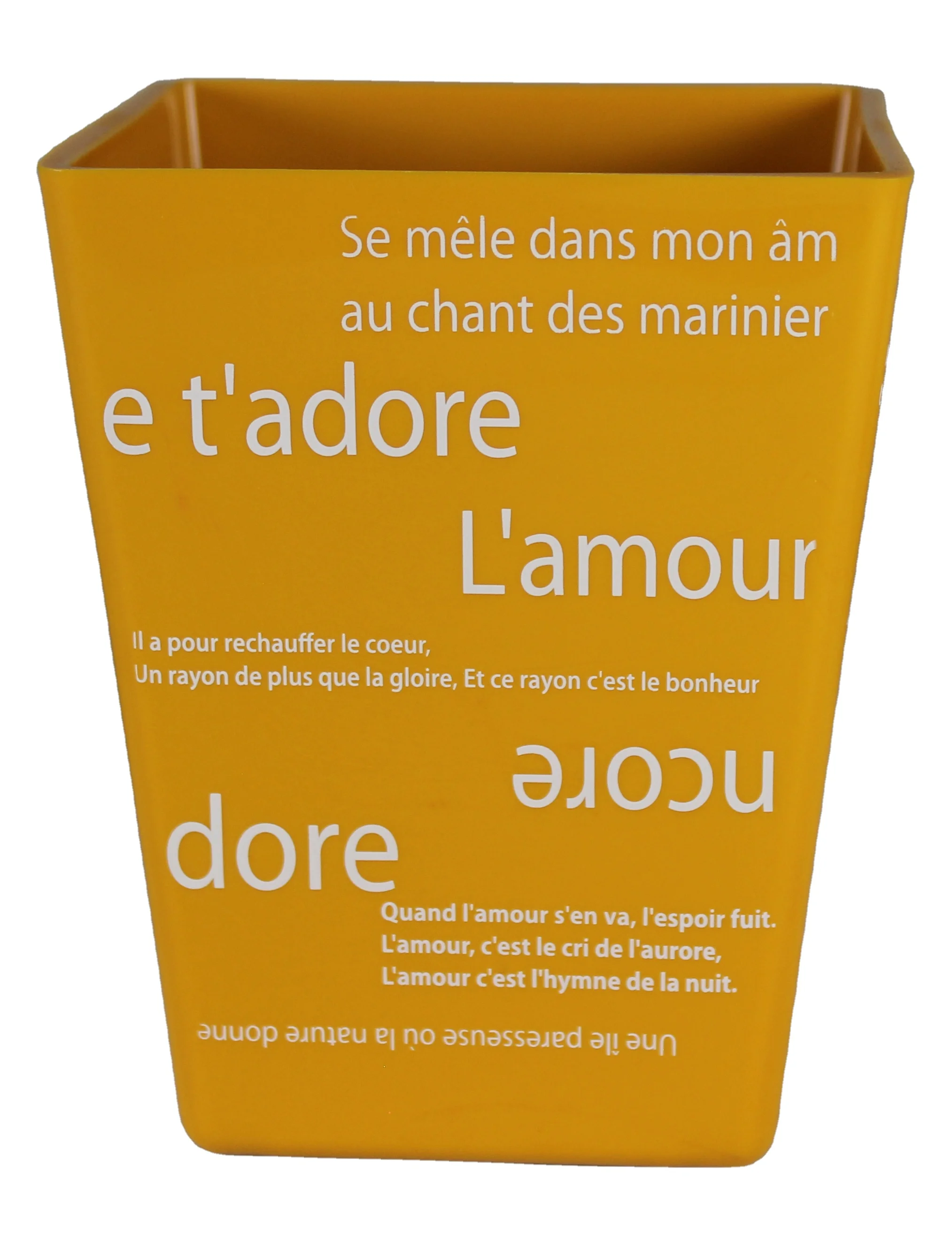 Popular Hot Selling Flower Pot Light Weight Modern Plastic Square Plant for Fresh and Artificial Flowers