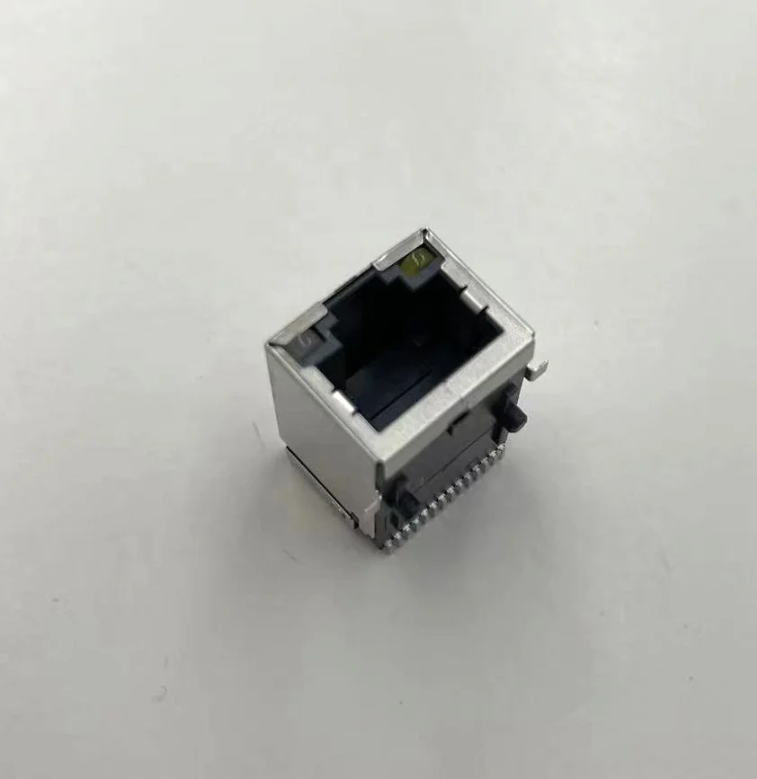 Single Port RJ45 with 1G Transformer LED Female Ethernet Socket Connector SMT G/F shielded 8P8C Network
