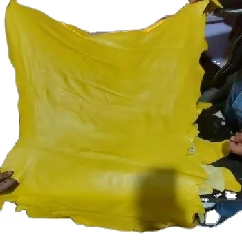 Sheep Leather Lamb Leather For Garments Top Quality Yellow color