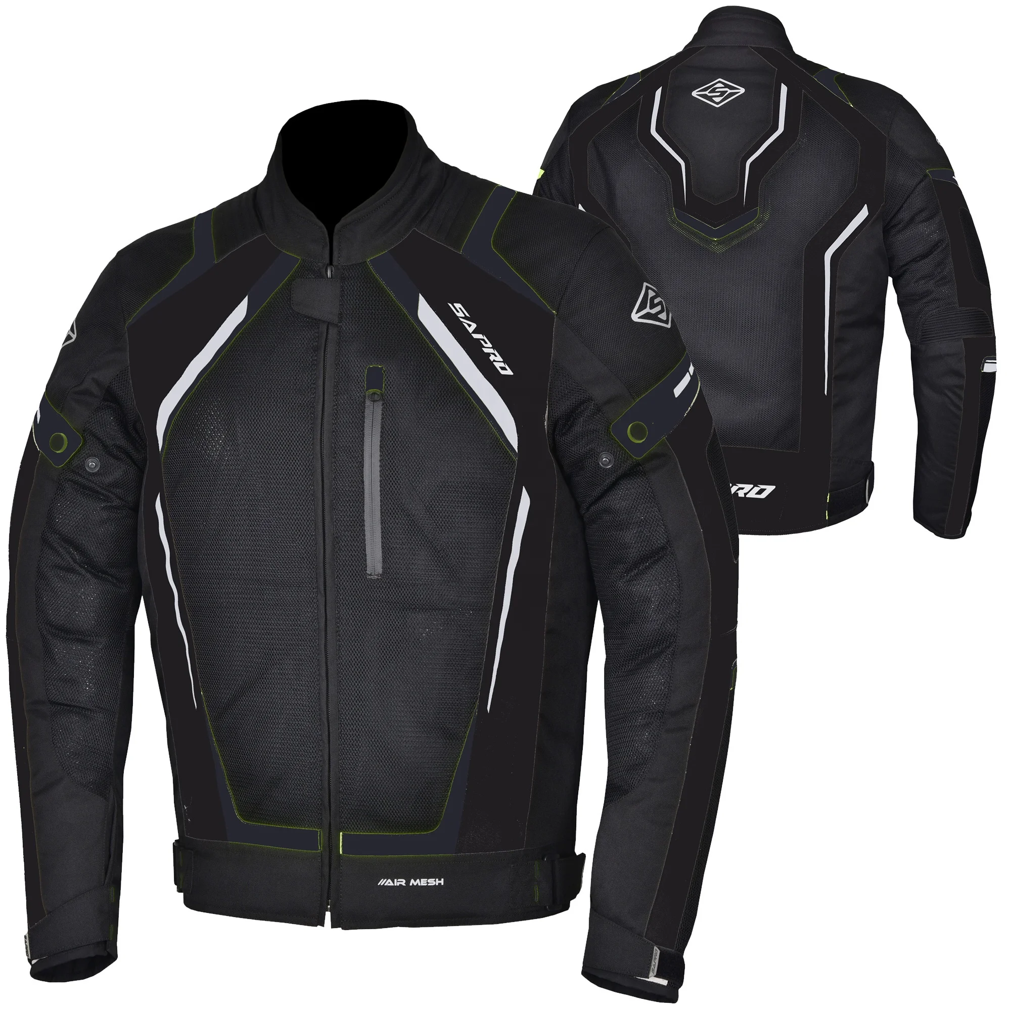 Air Pro Summer Motorcycle Jacket Made of High Quality 600D Polyester and ballistic matt mesh fabric
