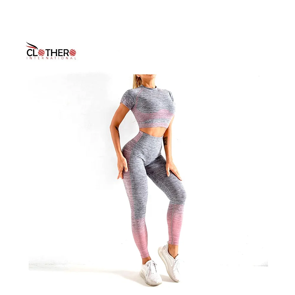 Women Nylon Spandex Compression Sport Fitness Yoga Pants High Waisted Workout Gym Booty Leggings with Pocket OEM Style Packing