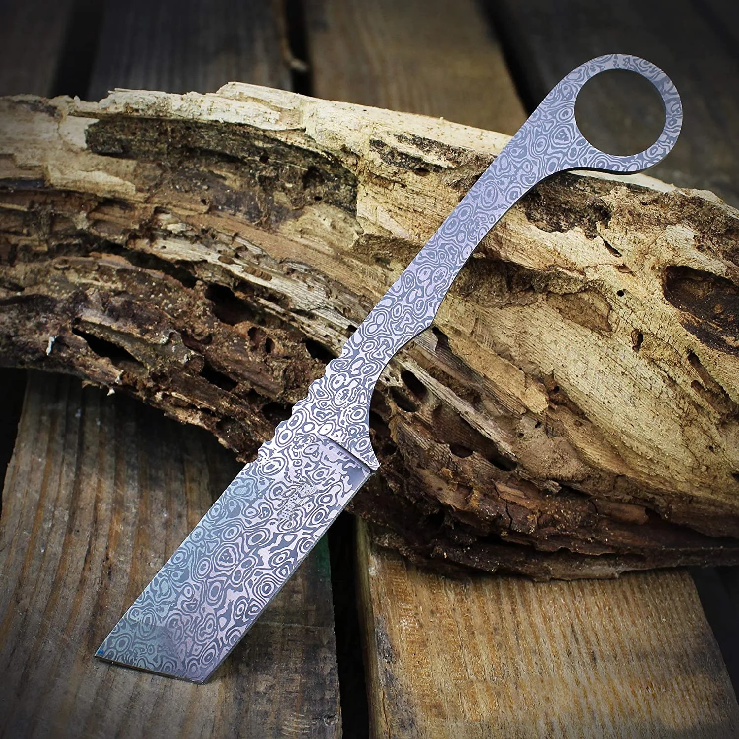 Бритва из дамасской стали с фиксированным лезвием одноразовая прямая лезвие для парикмахера прямым футляром