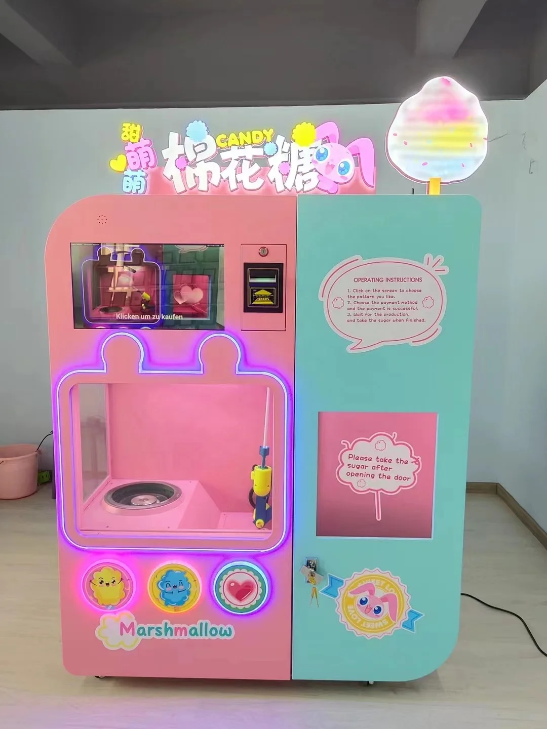 Десертная автоматическая машина для приготовления сахарной ваты, полностью автоматическая машина для производства сахарной ваты