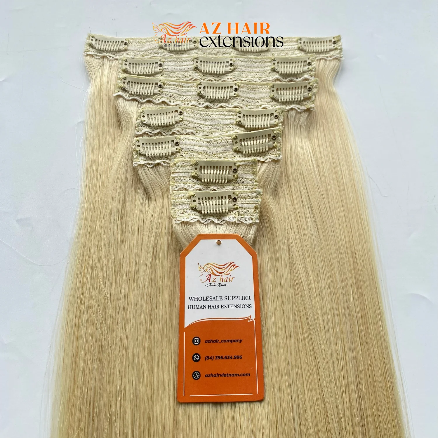 Best Selling Clip In Hair Extensions 100% Unprocessed Vietnamese Human Hair Silky Smooth Chemical Free Genius Weft