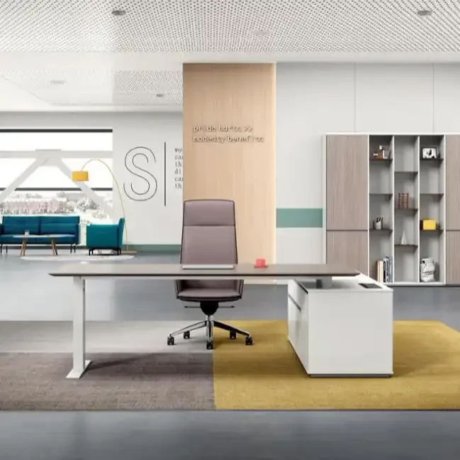 Melamine Modern Design CEO Executive Office Desk Furniture