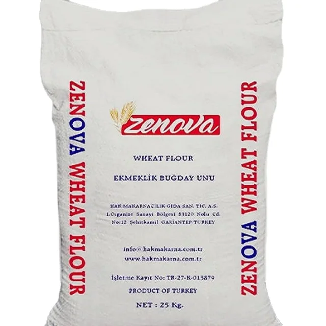 Wheat Flour 100% NATURAL Long lasting 25 kg Bread Wheat Flour First Class Quality Product of Turkey Flour