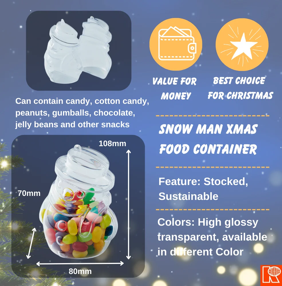 Kwang Hsieh (In French) Festive Plastic Snowman Ornament Christmas Decoration