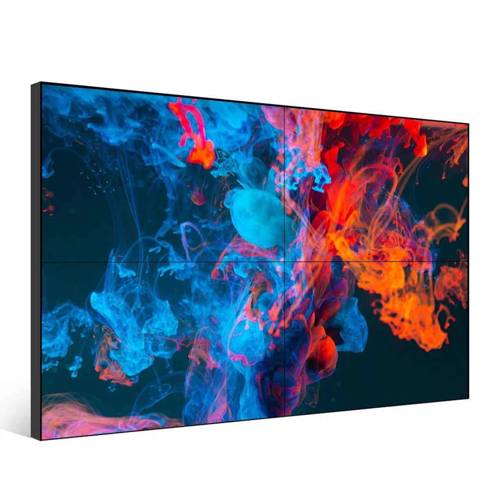 Digital Signage wall 46inch 55inch 0.88mm 1.8mm 3*3 multi screen video wall splitter Media did lcd panel video wall for monitor