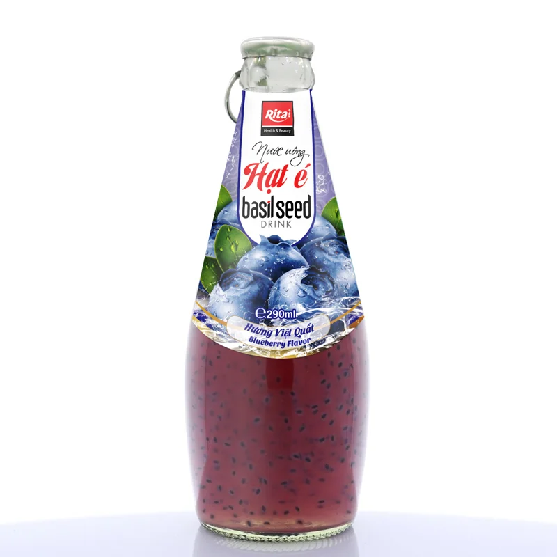 Basil Seed and Fresh Fruit Juice Mixed Flavor Tropical Manufacture Custom Made OEM /Rita  Basil Seed Drink