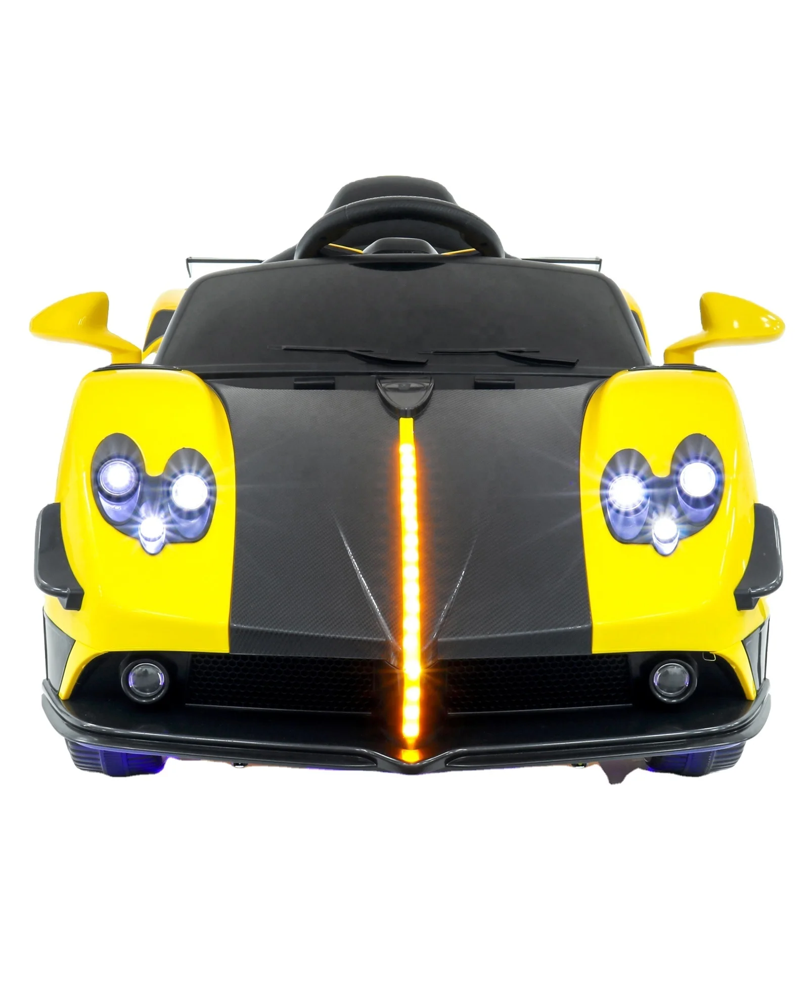 trending yellow and black color kids ride on battery operated outdoor fun activity for kids child toddler with remote control