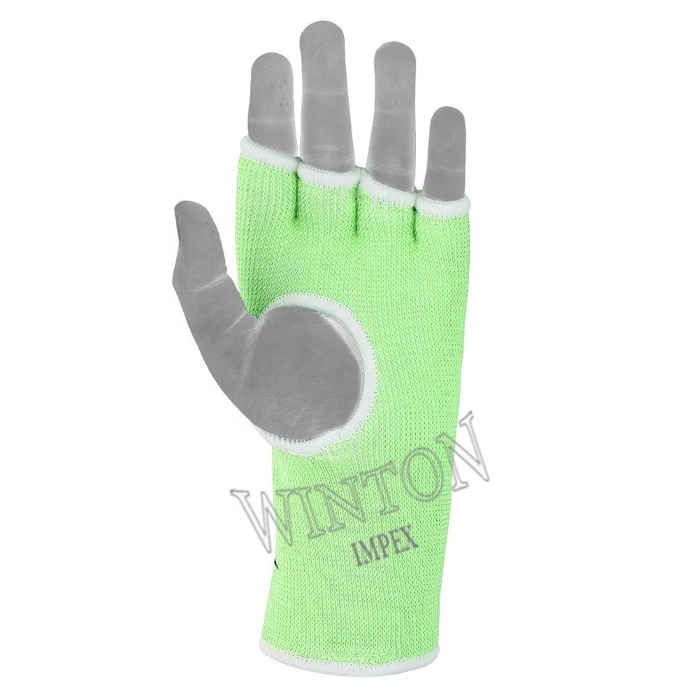 Новинка 2021 OEM эластичные внутренние Гелевые перчатки для Муай Тай MMA Индивидуальные боксерские с длинным ремешком лучшее и Высшее качество от Winton Impex