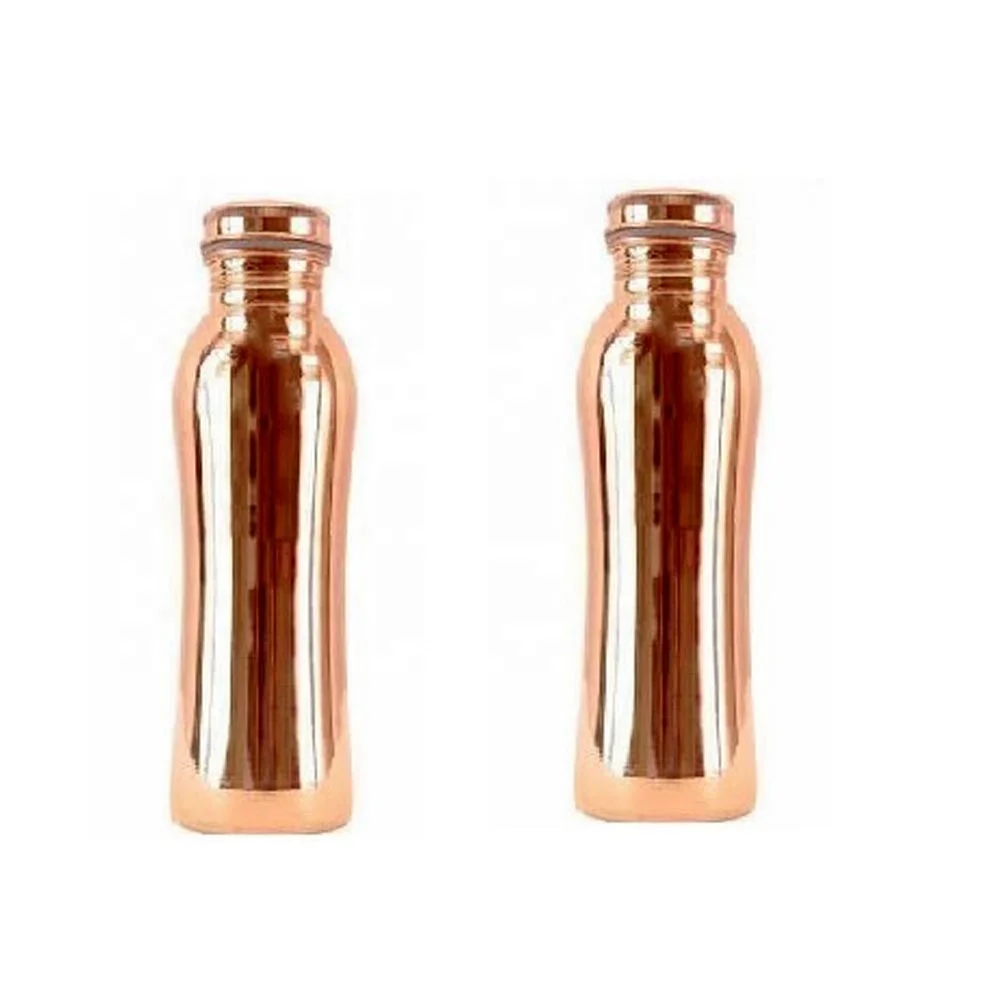 Copper Drinking Embossed Glass Made of Pure Water Heavy Thick