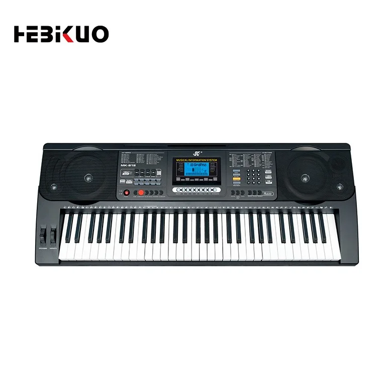 LCD Display Screen Electronic Portable Electrical 61 Keys Standard Keyboard Organ from Singapore Wholesale