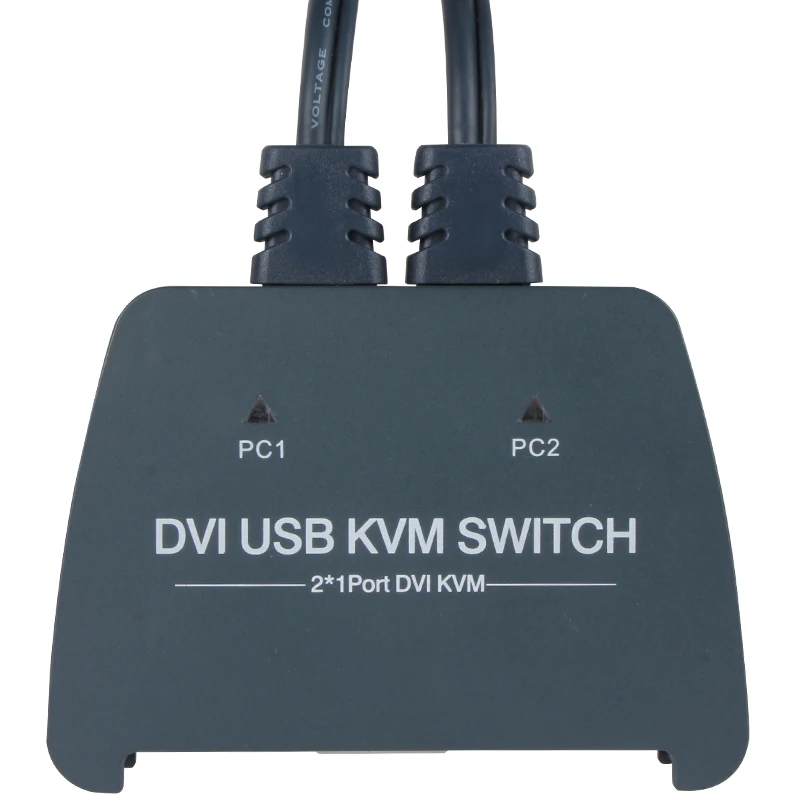 DVI Video Switcher 1080P Computer DVI KVM Switch Cable 2 In 1 Out Dual Monitor Video Switcher