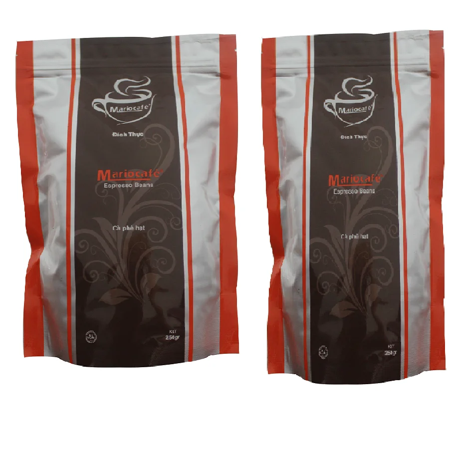 Лучшая цена эспрессо 100% кофе в зернах Robusta Passion жареные кофейные зерна HACCP ISO удобное использование из Вьетнама 500 г/пакет