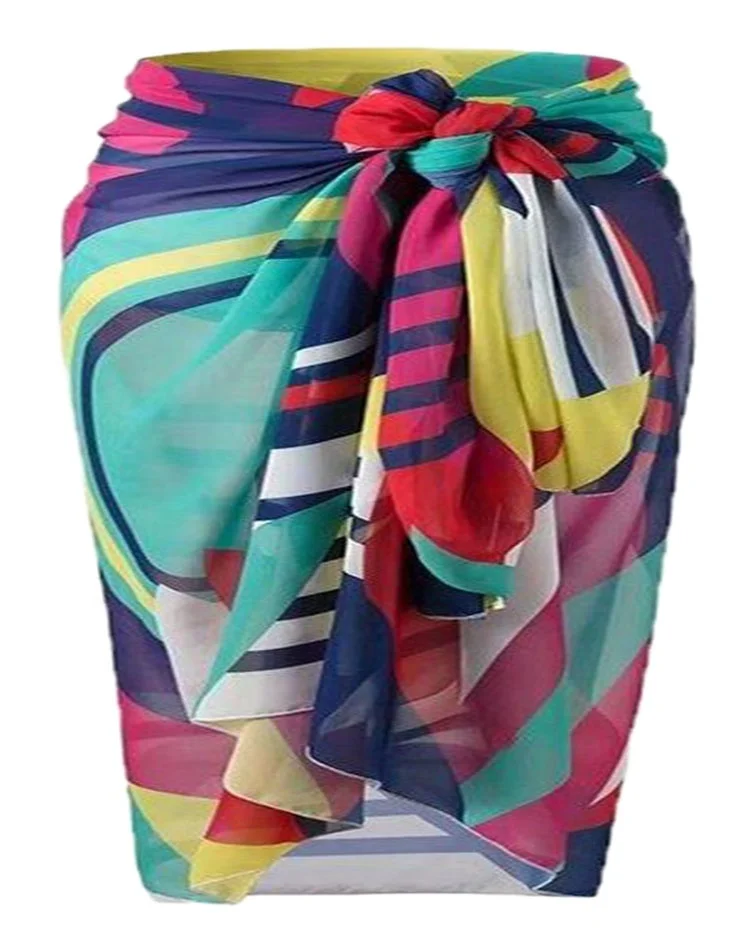 Sarongs wholesale 2022 new arrival chiffon beach cover up sarong beachwear pareo floral printed Sarong swimwear Beachwear