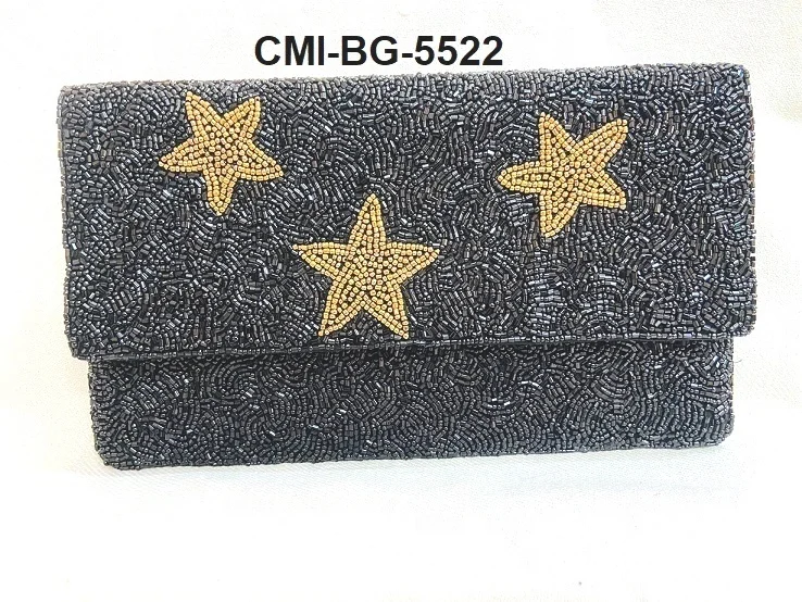  Женский вечерний клатч ручной работы с вышивкой из бисера