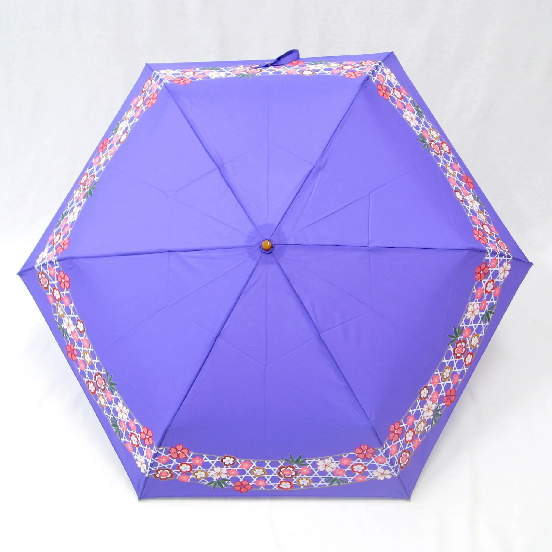 Japanese style design umbrella (Sakura pattern) 100% polyester With pouch-style storage bag for gifts