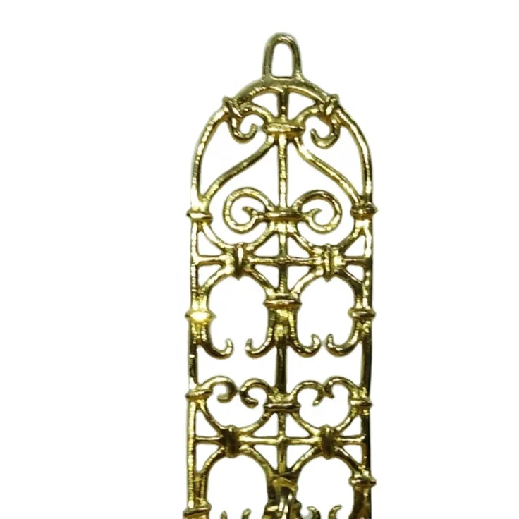 
Metal hanger in golden color in aluminum for keys cloths etc . 