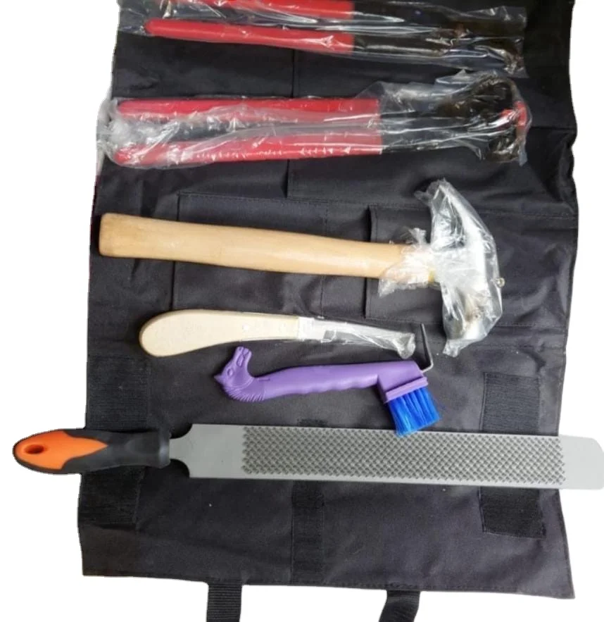 FARRIER TOOL KIT SET RASP HANDLE HOOF RASP HOOF NIPPER HOOF KNIFE SHOE NIPPER COMES WITH BAG