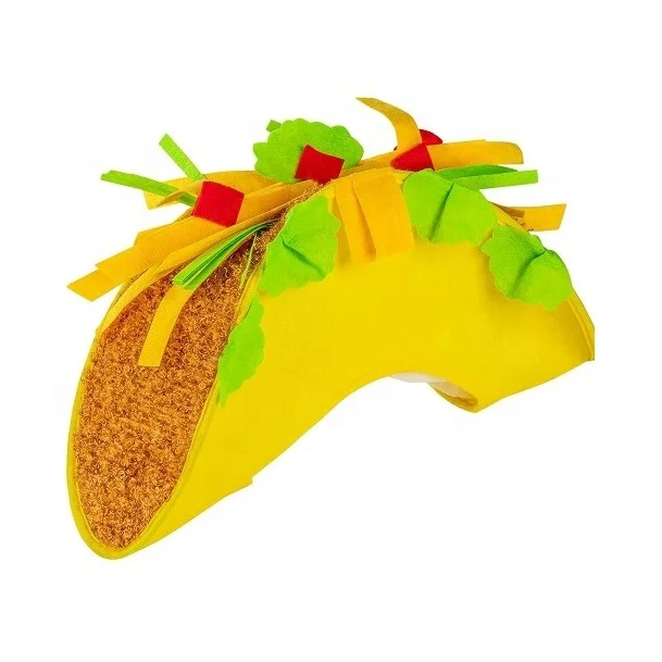 Haiwin Party Novelty Fiesta Food Costume Taco Hat for Cinco De Mayo Halloween