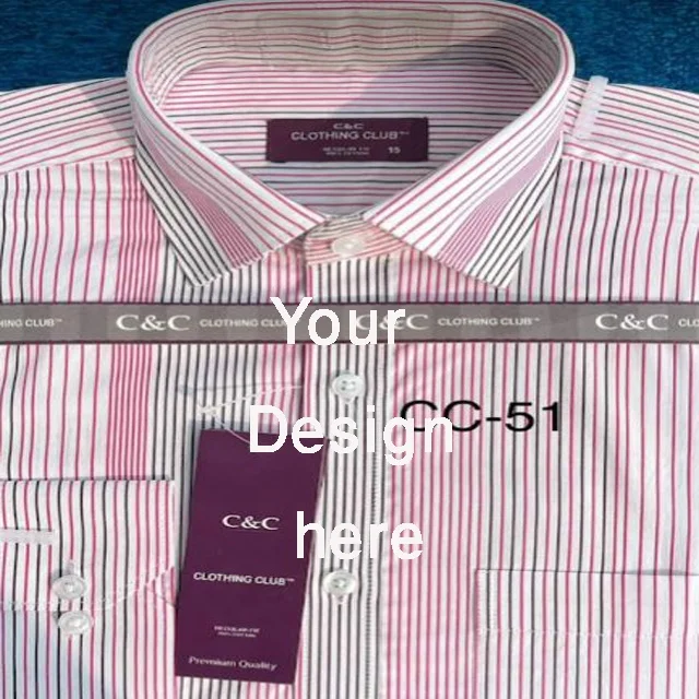 Formal Shirt OEM Custom Logo New Design Pure  Cotton Long Sleeve Formal Casual Shirt for men Export from Bangladeshi Supplier