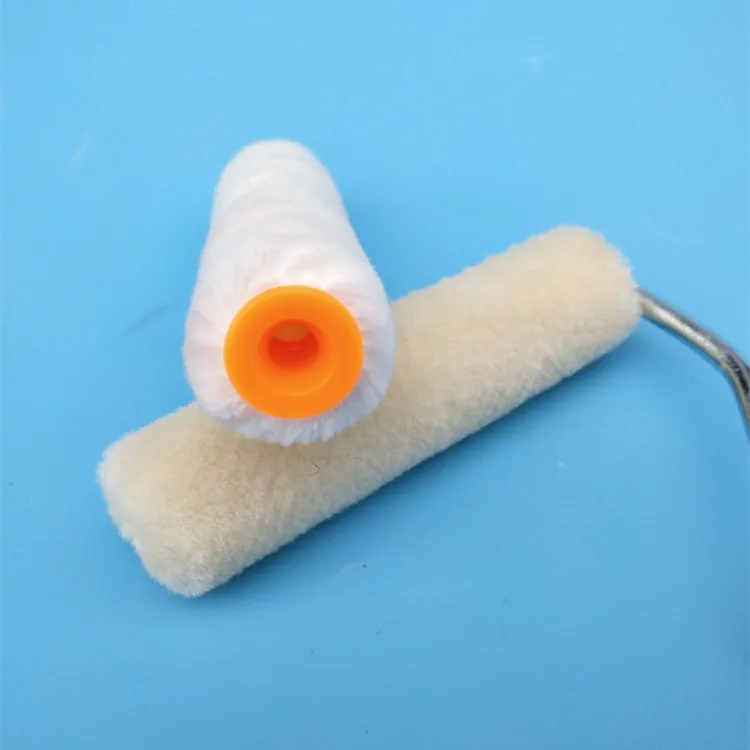 nap 4mm mini roller 4inch white wool paint roller brush 100mm Gloss Pile Mini Roller Refills