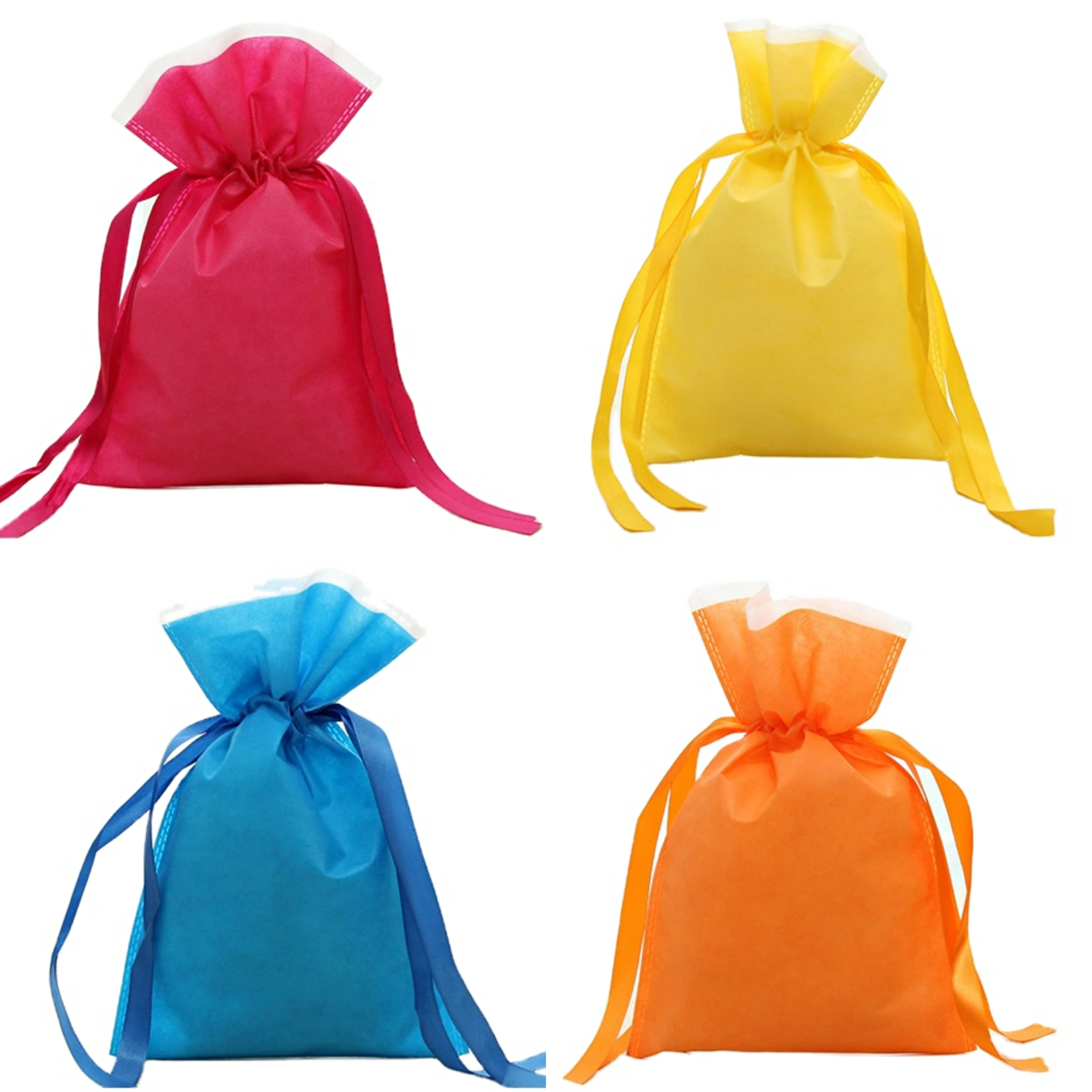 Vietnam Factory Customized RPET Drawstring Bag Cinch Gift Bag Recycled or Suede drawstring gift bag