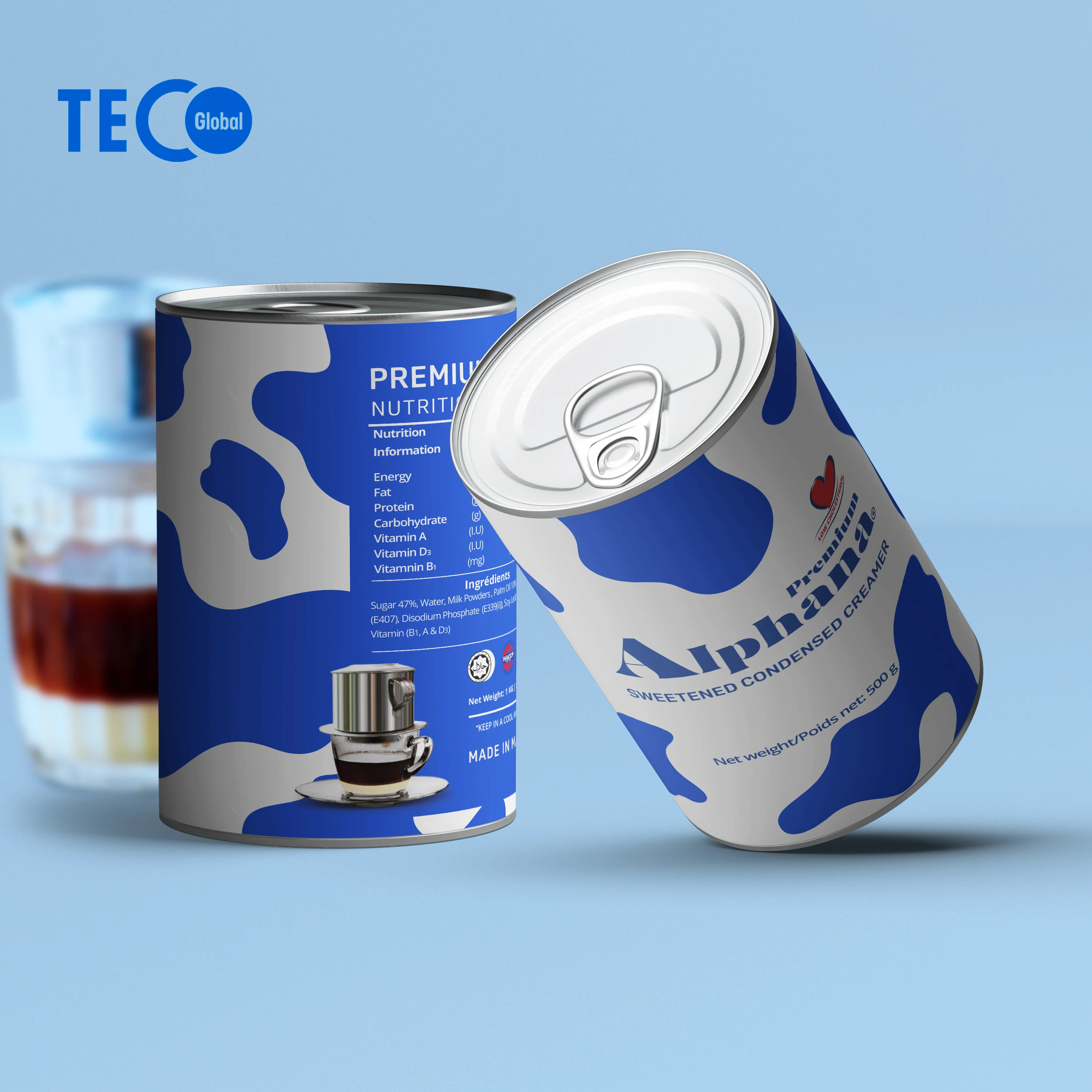 Alphana Sweetened Condensed Milk 500G - Cholesterol-free Condensed Milk Beneficial For Health - Ready To Export