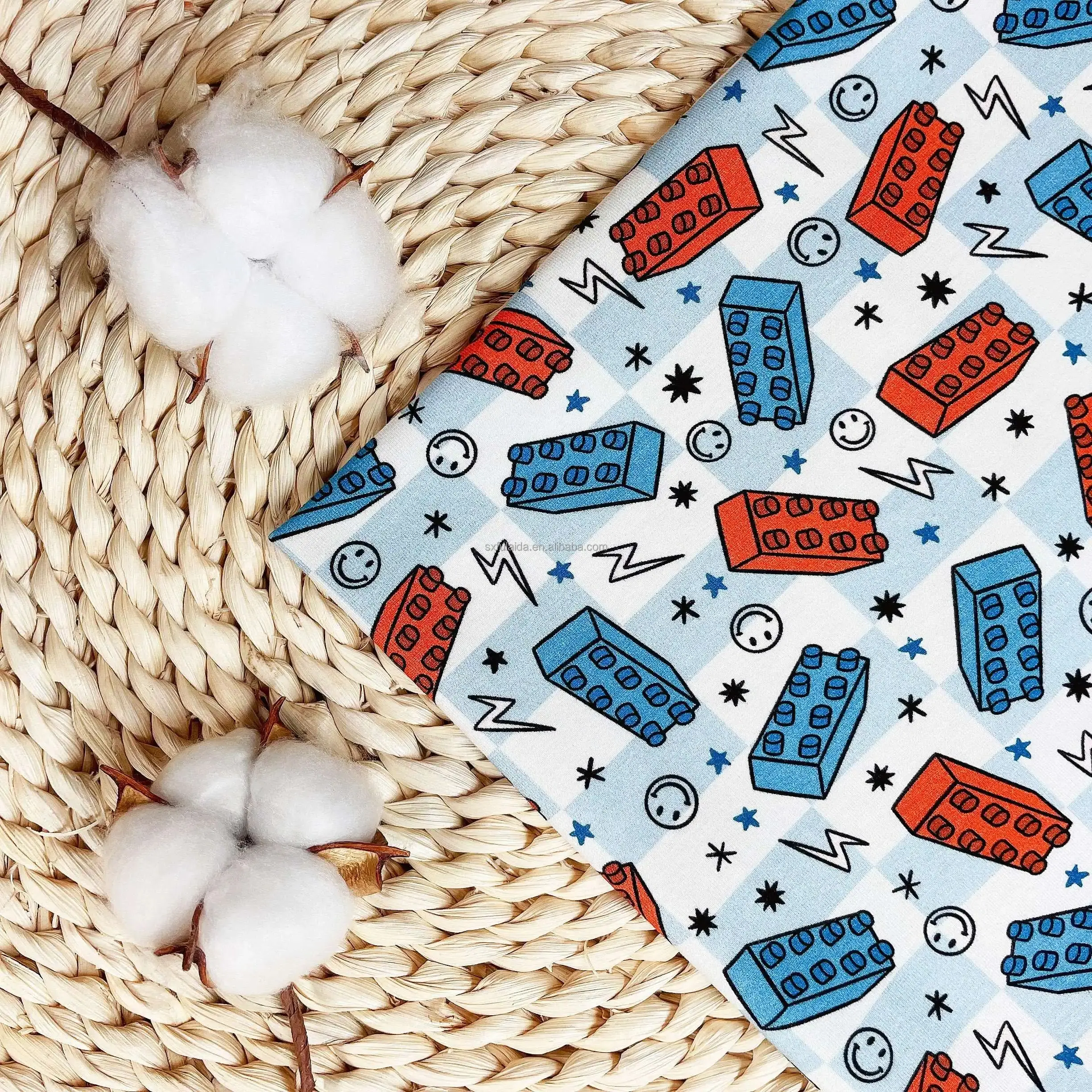 Printed Lycra Fabrics 84 Polyester 16 Spandex Swimwear Swimsuit Print 4 Way Stretch Fabric Plain Knitted Uv Protecting Underwear