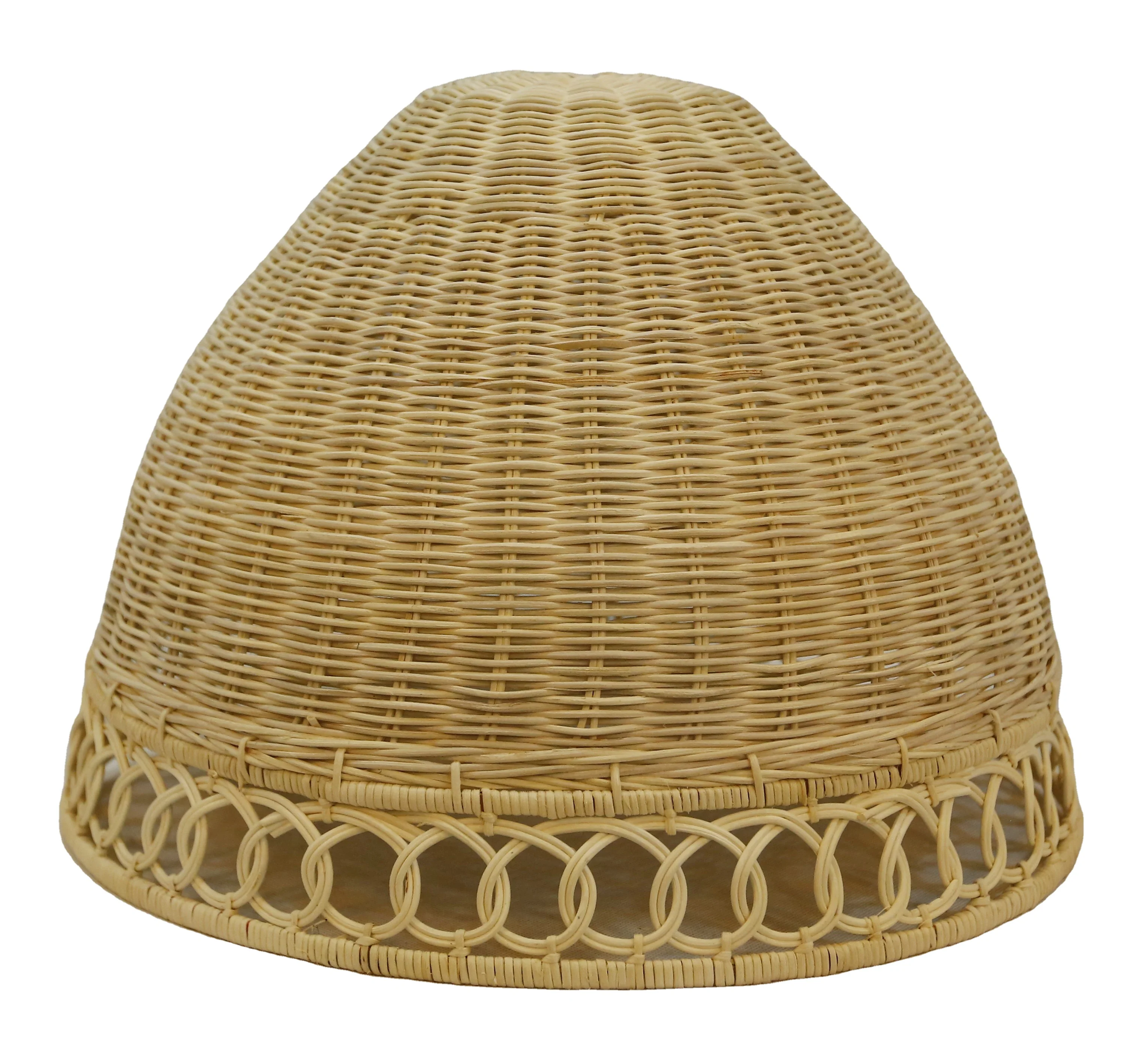 Decoration Chandelier Lamps Fixtures Rattan Suspension Bamboo Shade Hanging Pendant Lights Lamp Cover From Vietnam